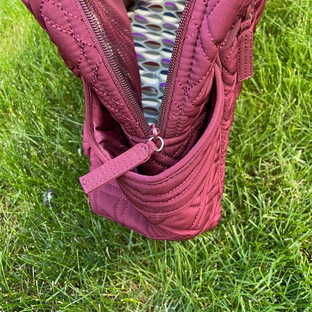 Vera Bradley Maroon Stroll Around Baby Bag - Picture 7 of 10
